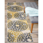 World Rug Gallery Modern Floral Circles Area Rug