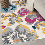 World Rug Gallery Modern Floral Design Area Rug