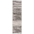 World Rug Gallery Modern Stripes Faded Geometric Indoor/Outdoor Area Rug