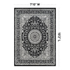 World Rug Gallery Traditional Oriental Medallion Area Rug