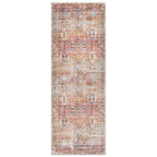 World Rug Gallery Transitional Distressed Machine Washable Non Slip Area Rug