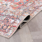 World Rug Gallery Transitional Distressed Machine Washable Non Slip Area Rug