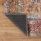 World Rug Gallery Transitional Distressed Machine Washable Non Slip Area Rug