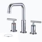 YASINU 8 Inch Luxury Widespread Bathroom Sink Faucet with Pop-Up Drain