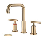 YASINU 8 Inch Luxury Widespread Bathroom Sink Faucet with Pop-Up Drain