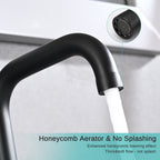 YASINU 8 Inch Luxury Widespread Bathroom Sink Faucet with Pop-Up Drain