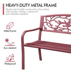 Yaheetech Patio Garden Bench Outdoors Metal Porch Chair - N/A