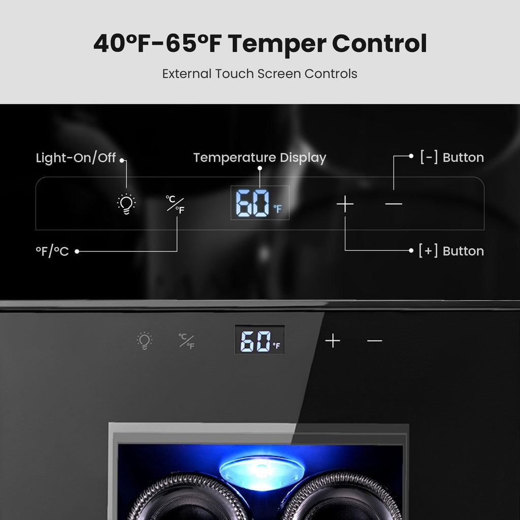 Yeego 8 Bottle Wine Refrigerator Mini Cooler