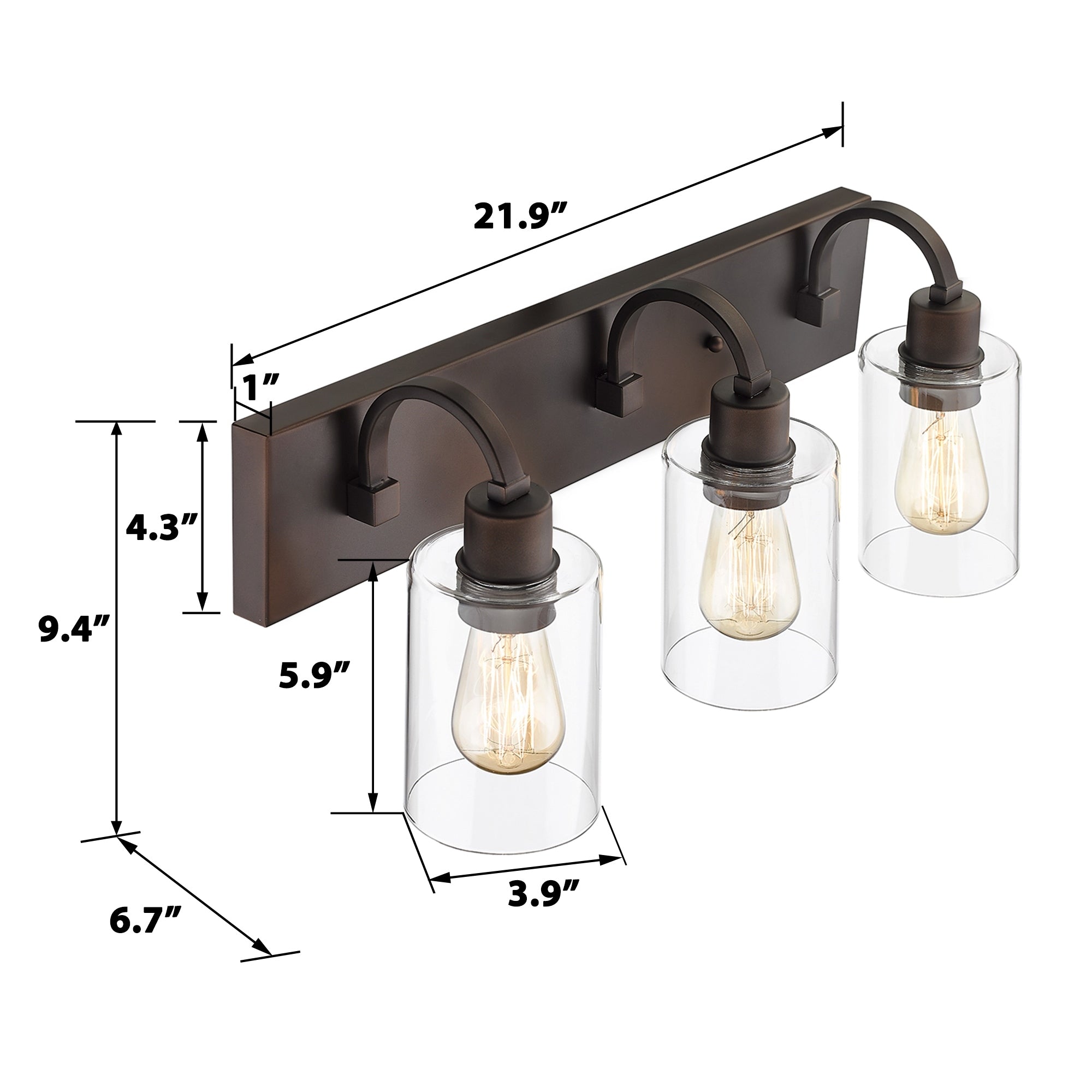 Bathroom Vanity Light Fixtures - Farmhouse Wall Light for Bathroom