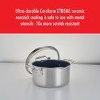 ZWILLING Clad CFX 6-qt Stainless Steel Ceramic Nonstick Dutch Oven