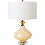 Zayaan Painted Glass Gourd Table Lamp