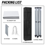 Zenova 10' x 10' Outdoor Pop Up Canopy Tent Patio Gazebo Party Wedding Tent