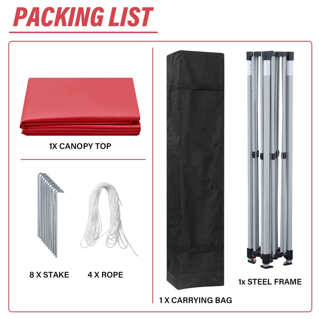 Zenova 10' x 10' Outdoor Pop Up Canopy Tent Patio Gazebo Party Wedding Tent