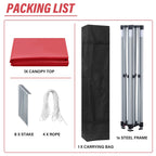 Zenova 10' x 10' Outdoor Pop Up Canopy Tent Patio Gazebo Party Wedding Tent