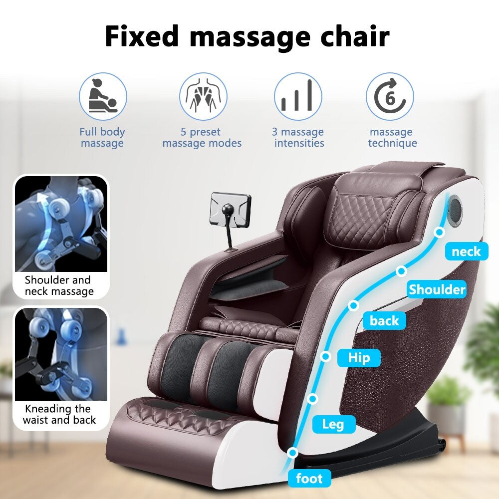 Zero Gravity Massage Recliner Chair with Full Body Massage, Heating, and Built-in Bluetooth Audio