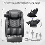 Zero Gravity Massage Recliner Chair with Full Body Massage, Heating, and Built-in Bluetooth Audio