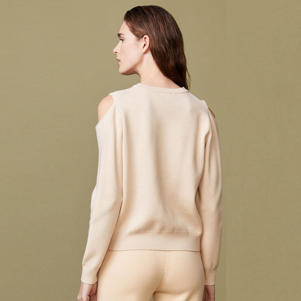 Supersoft Sweater Knit Cut Out Sweatshirt