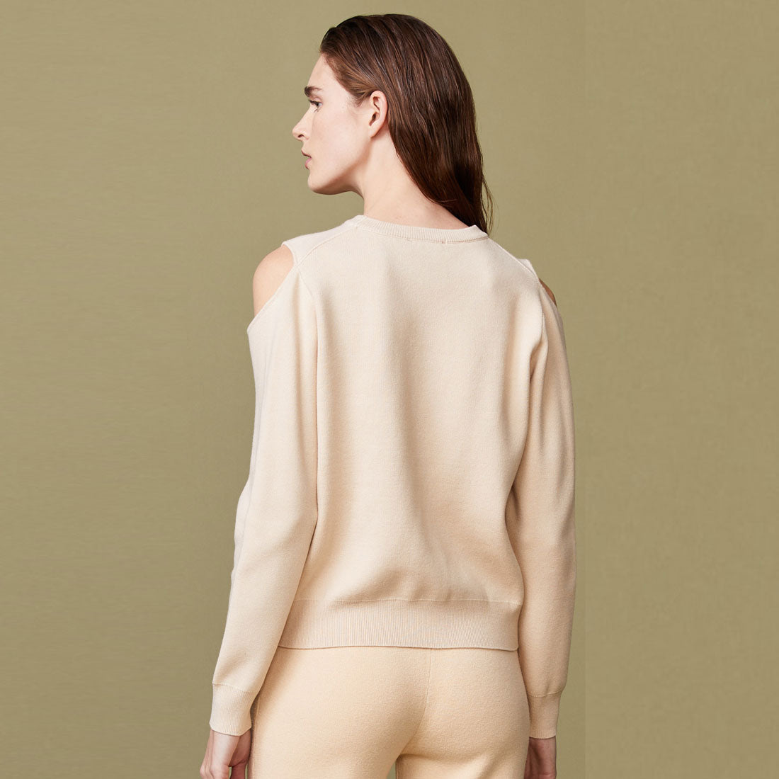 Supersoft Sweater Knit Cut Out Sweatshirt