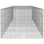 vidaXL 3-Panel Rabbit Cage Animal Hutch Playpen Enclosure Galvanized Iron