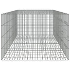 vidaXL 3-Panel Rabbit Cage Animal Hutch Playpen Enclosure Galvanized Iron