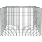 vidaXL 3-Panel Rabbit Cage Animal Hutch Playpen Enclosure Galvanized Iron